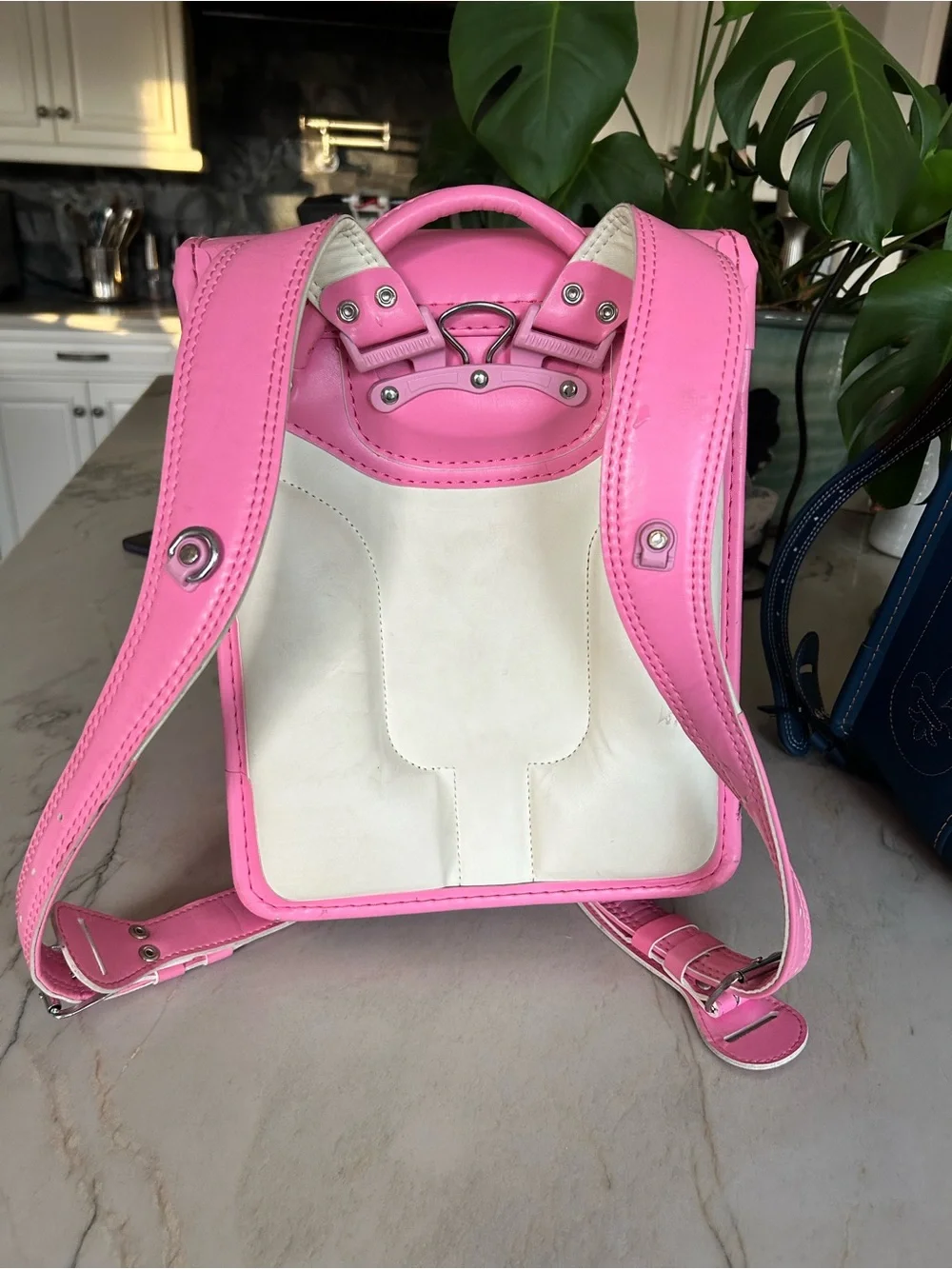 Japanese Randoseru Backpack Pink Kawaii School Bag Heart Accent Harajuku